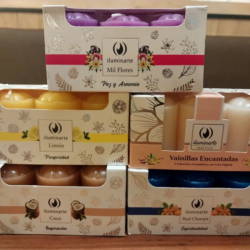Velas Aromáticas Iluminarte (Set x 3 unidades)
